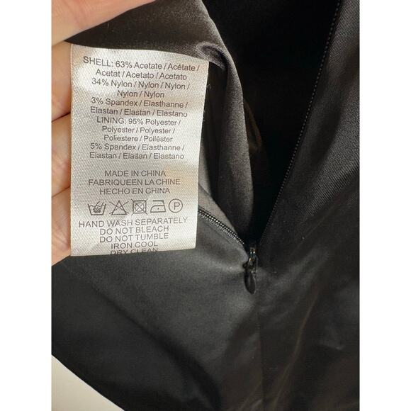 Sau Lee Esther Gown Strapless Maxi Satin Bow Formal Evening Gala Classy Sz 2 - Picture 12 of 12